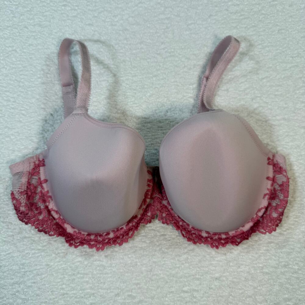 Wacoal Embrace Lace Underwire T-Shirt Bra 853191 pink 36C